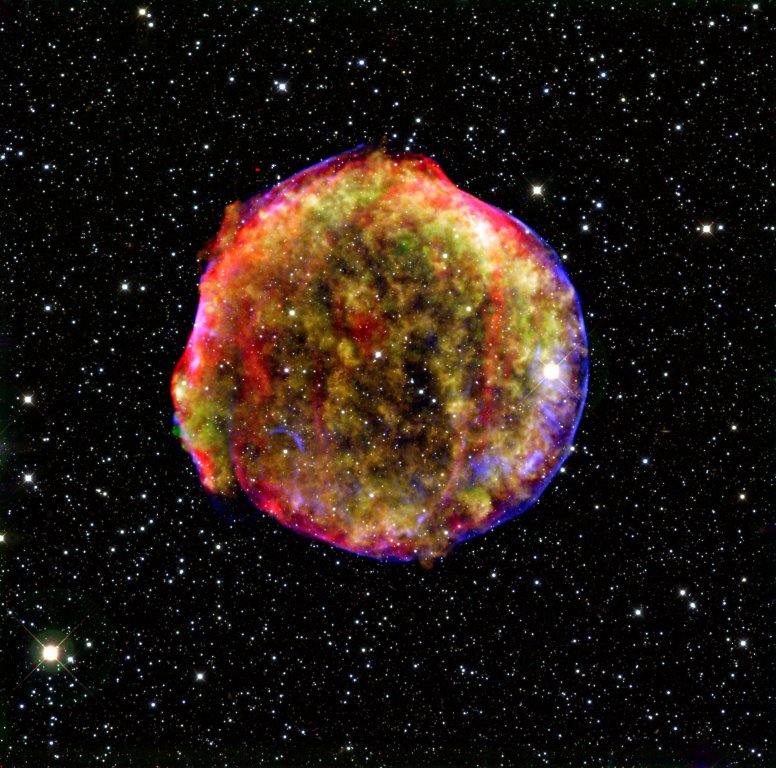 Остатъците от суперновата на SN 1572