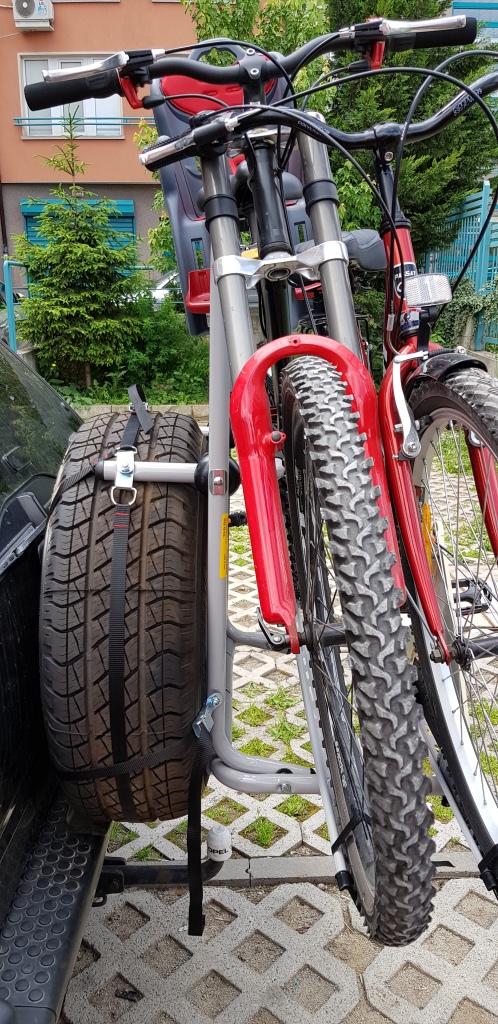 Монтаж на велобагажник за резервната гума с оригиналната си кутия -  OFFRoad-Bulgaria.com