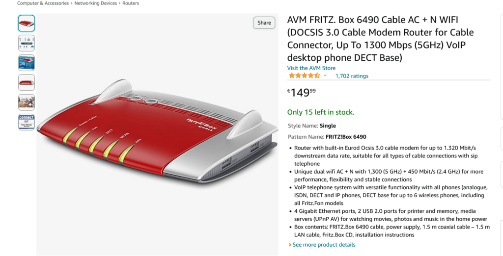 Натиснете снимката за да я уголемите

Име:Screenshot 2022-11-04 at 22-16-02 AVM FRITZ. Box 6490 Cable AC N WIFI (DOCSIS 3.0 Cable Modem Router for Cable Connector Up To 1300 Mbps VoIP desktop phone DECT Base) Amazon.de Computer &amp; Accessories.png
Прегледи:420
Размер:288.4 КБ
ID:6898269