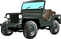 4243 4wd military army jeep